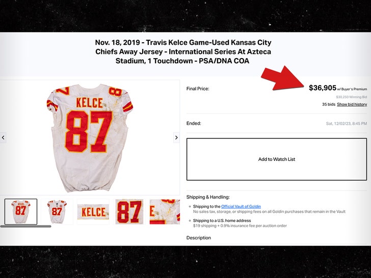 Travis Kelce jersey