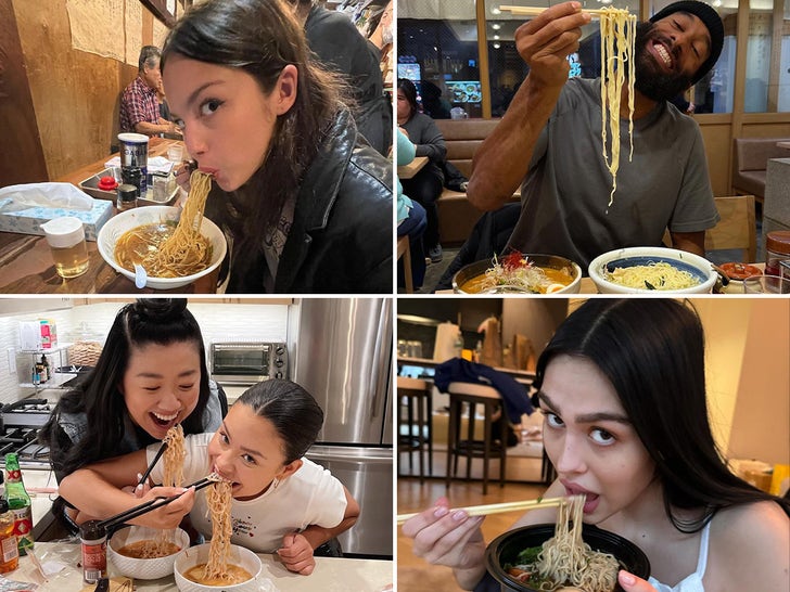 Slurping Stars Eating Ramen