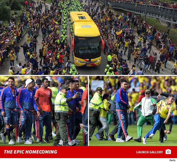 Colombian National Team's Epic Homecoming