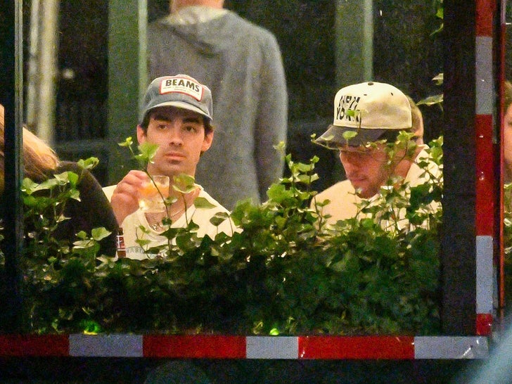 Joe Jonas Hangs With Brother Nick Jonas In NYC