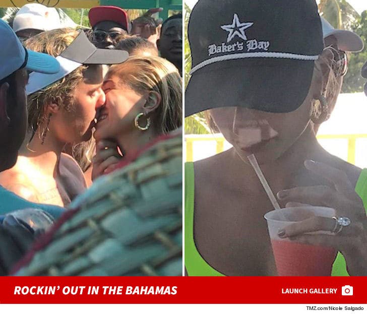 Hailey Baldwin -- Flashing Engagement Bling With Bieber in the Bahamas