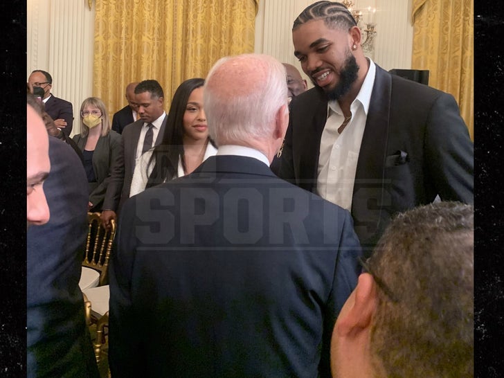 Karl-Anthony Towns and Jordyn Woods Visit WH For Police Reform Bill