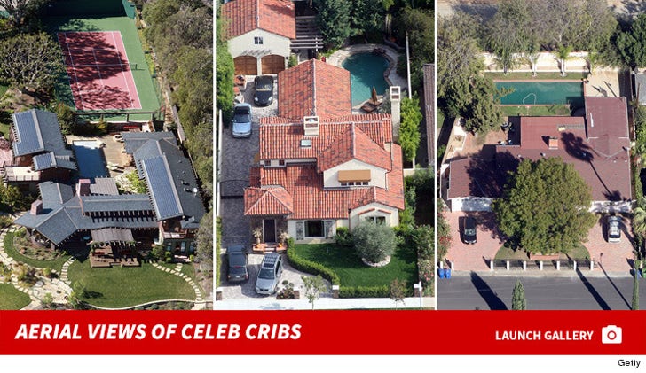 Aerial Views of Celebrity Homes