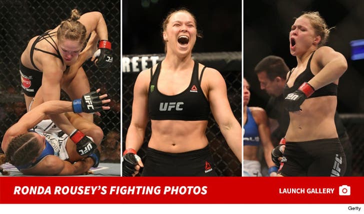 Ronda Rousey -- Fighting Photos