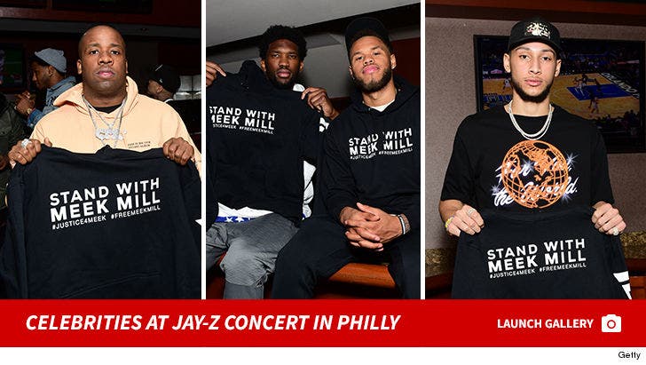 Celebrities At Jay-z Concert in Philly