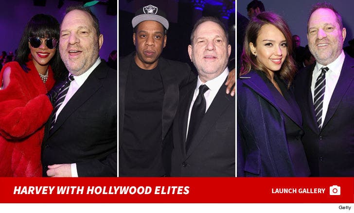 Harvey Weinstein with Hollywood Elites