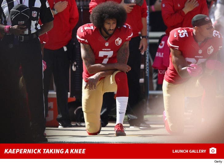 Colin Kaepernick Kneeling in Protest