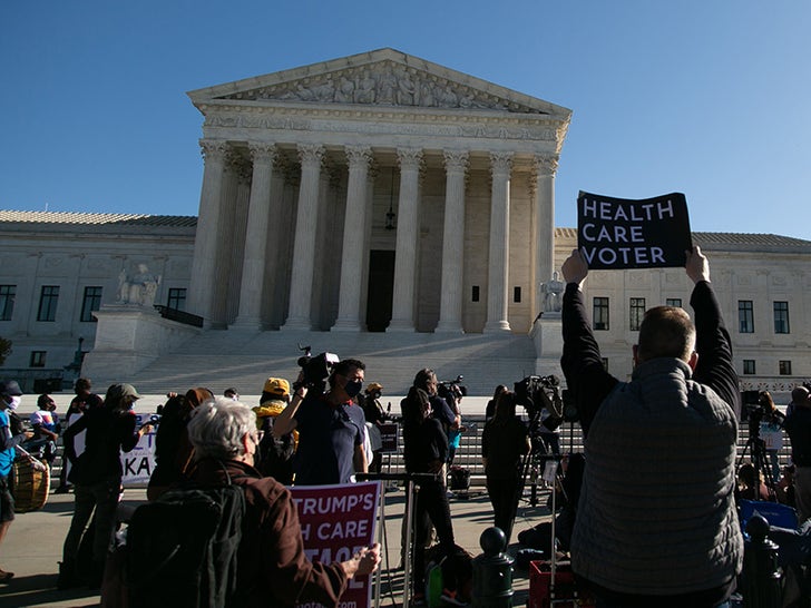 Protesters Outside The US Supreme Court