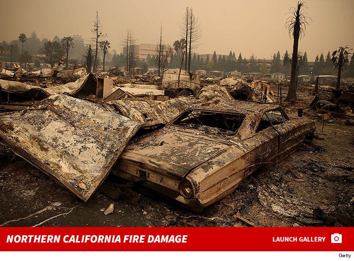 Northern California Fire Damage