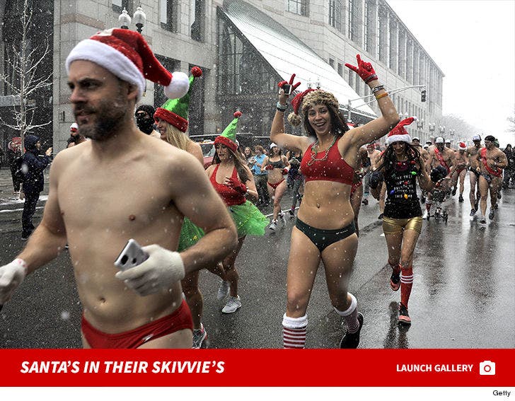 Boston's Santa Speedo Run 2017