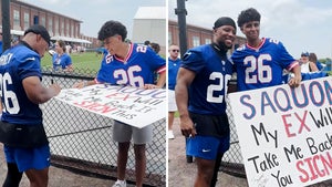 Saquon Barkley Helps Giants Fan Get Ex Back With Autograph