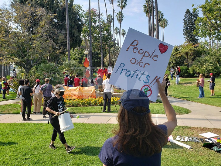 Protesters Outside Jeff Bezos'