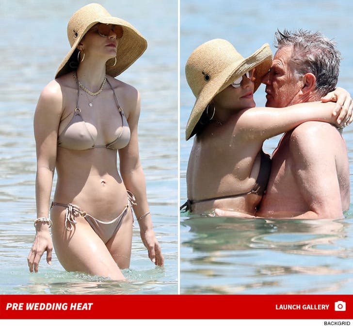 Katharine McPhee and David Foster Make Out in Mykonos