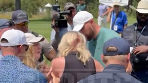 Travis Kelce Comforts Bloodied Fan After Hitting Her with Golf Ball, Video Shows