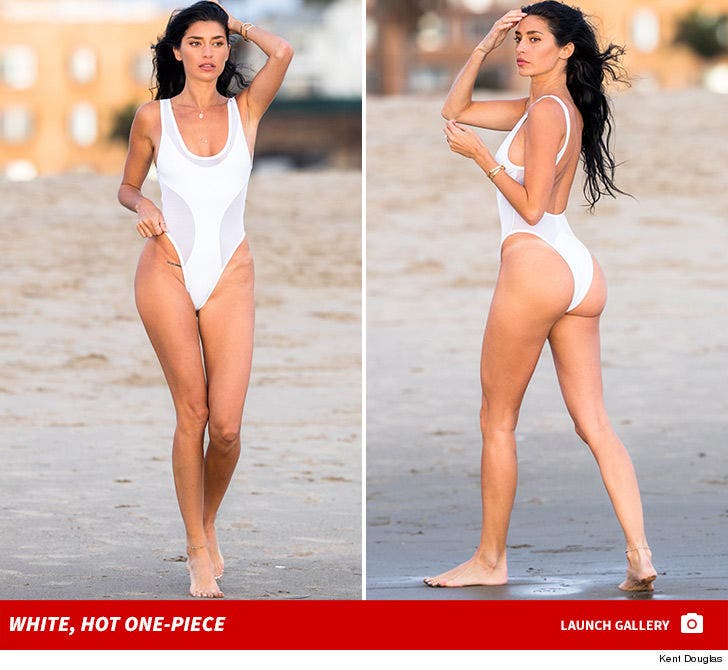 Nicole Williams -- White, Hot One-Piece