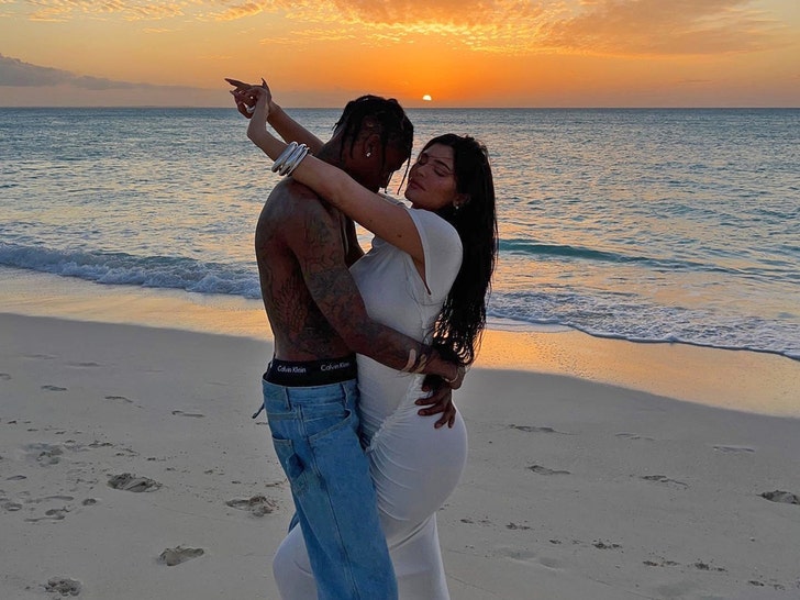 Kylie Jenner and Travis Scott on Romantic Getaway in Turks & Caicos