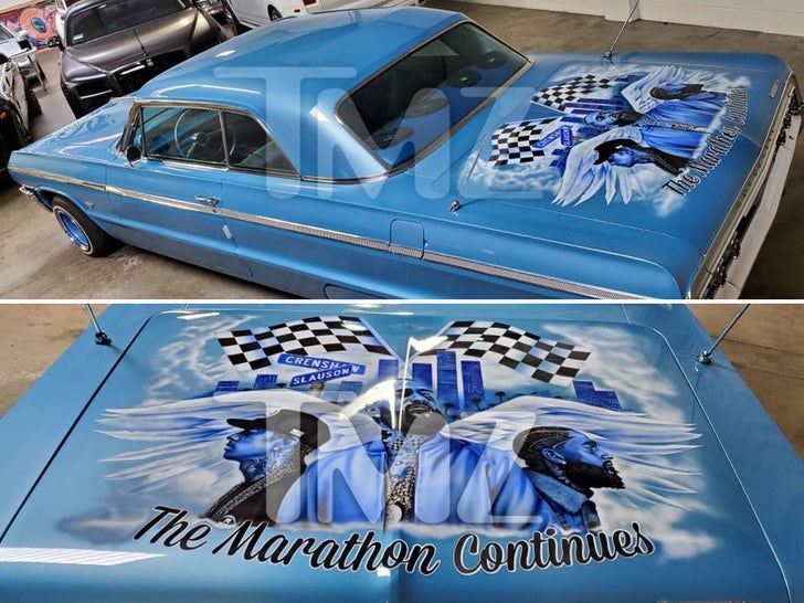 Nick Cannon's Nipsey Hussle Car Tribute