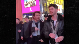 Jonas Brothers Swarmed by Fans in Times Square