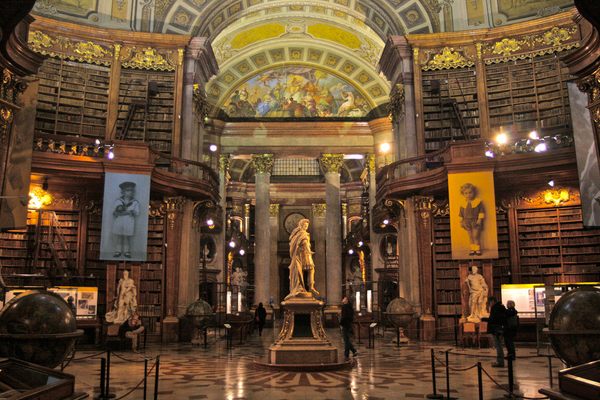 The library lobby