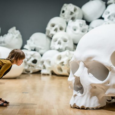 Installation view of Mass by Ron Mueck, 2017 on display at NGV Triennial at NGV International, 2017