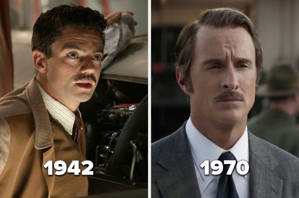 Howard Stark in 1942 and not much older in 1970