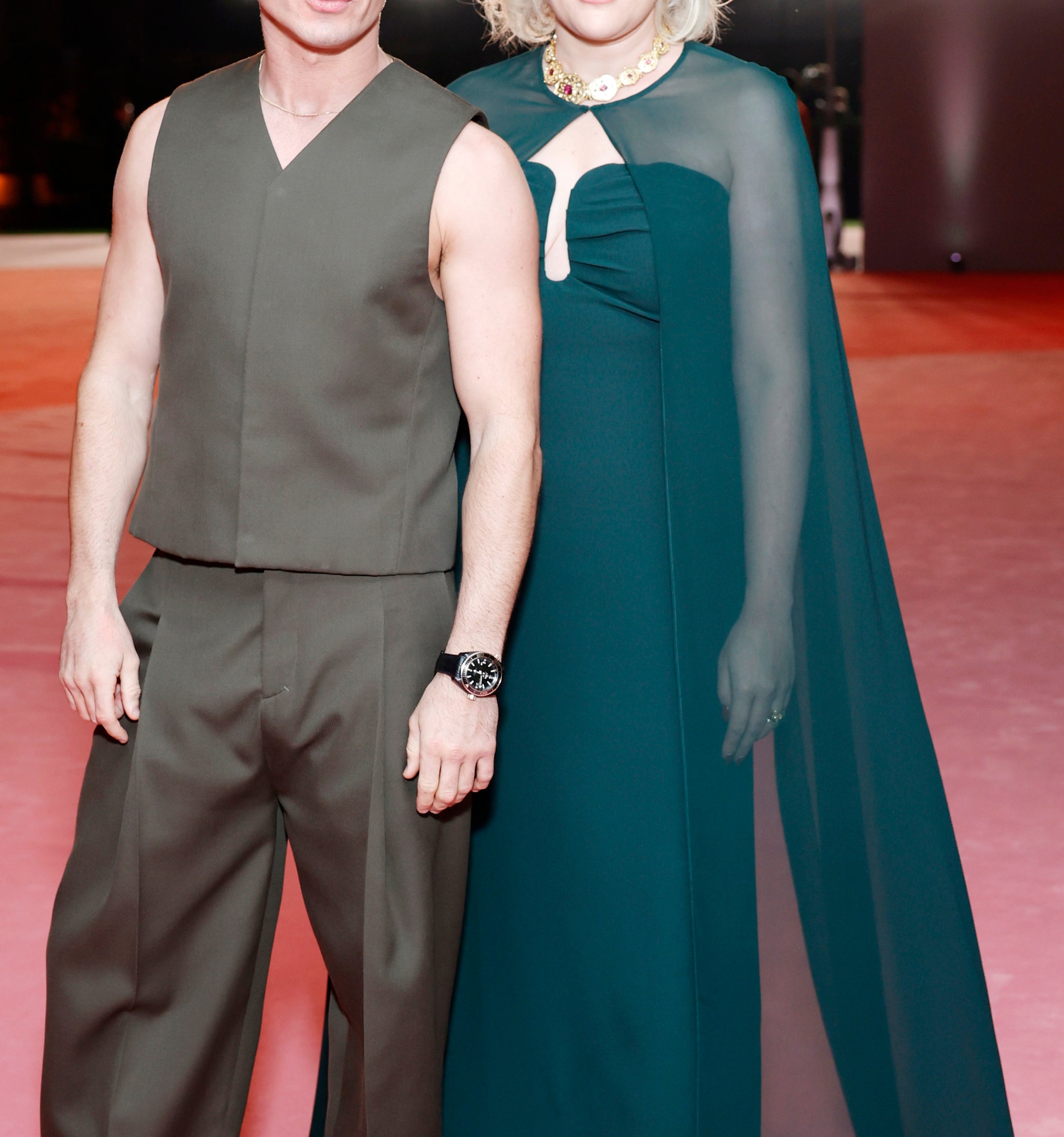 Barry Keoghan and Emerald Fennell on the red carpet