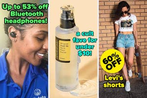 Three shopping deals: 40% off Beats headphones, COSRX Advanced Snail 96 Mucin Power Essence for under $10, and 60% off Levi's shorts