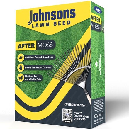 Johnsons after moss lawn seed