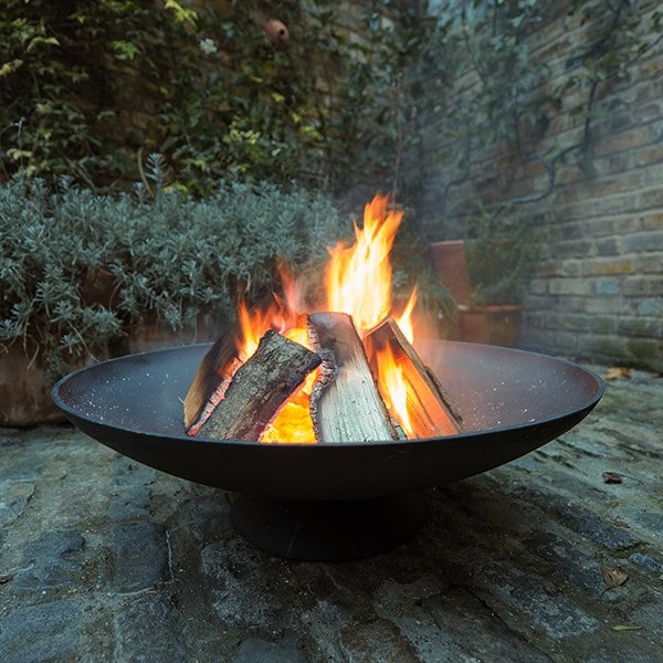 Cast iron disc fire pit - large