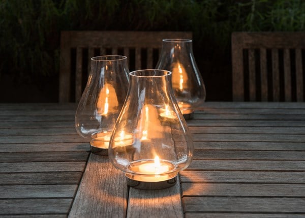 Tulip hurricane lantern