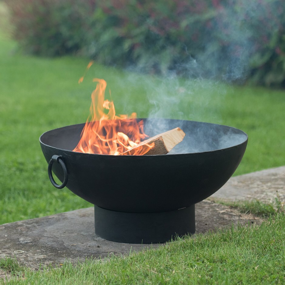 Small iron fire pit bowl