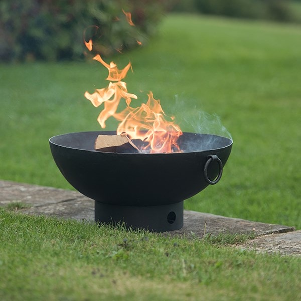 Small iron fire pit bowl