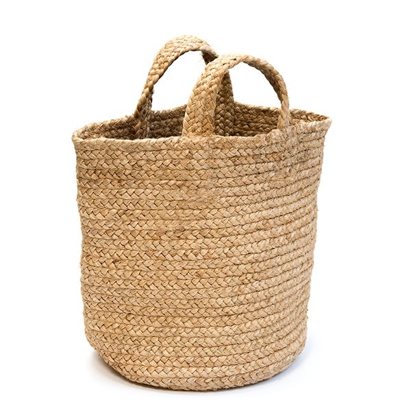 Woven jute plant basket