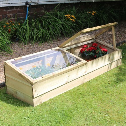 Large wooden coldframe 