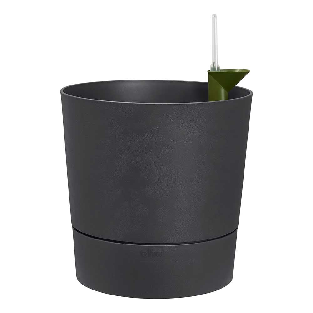 Self-watering plant pot - dark grey