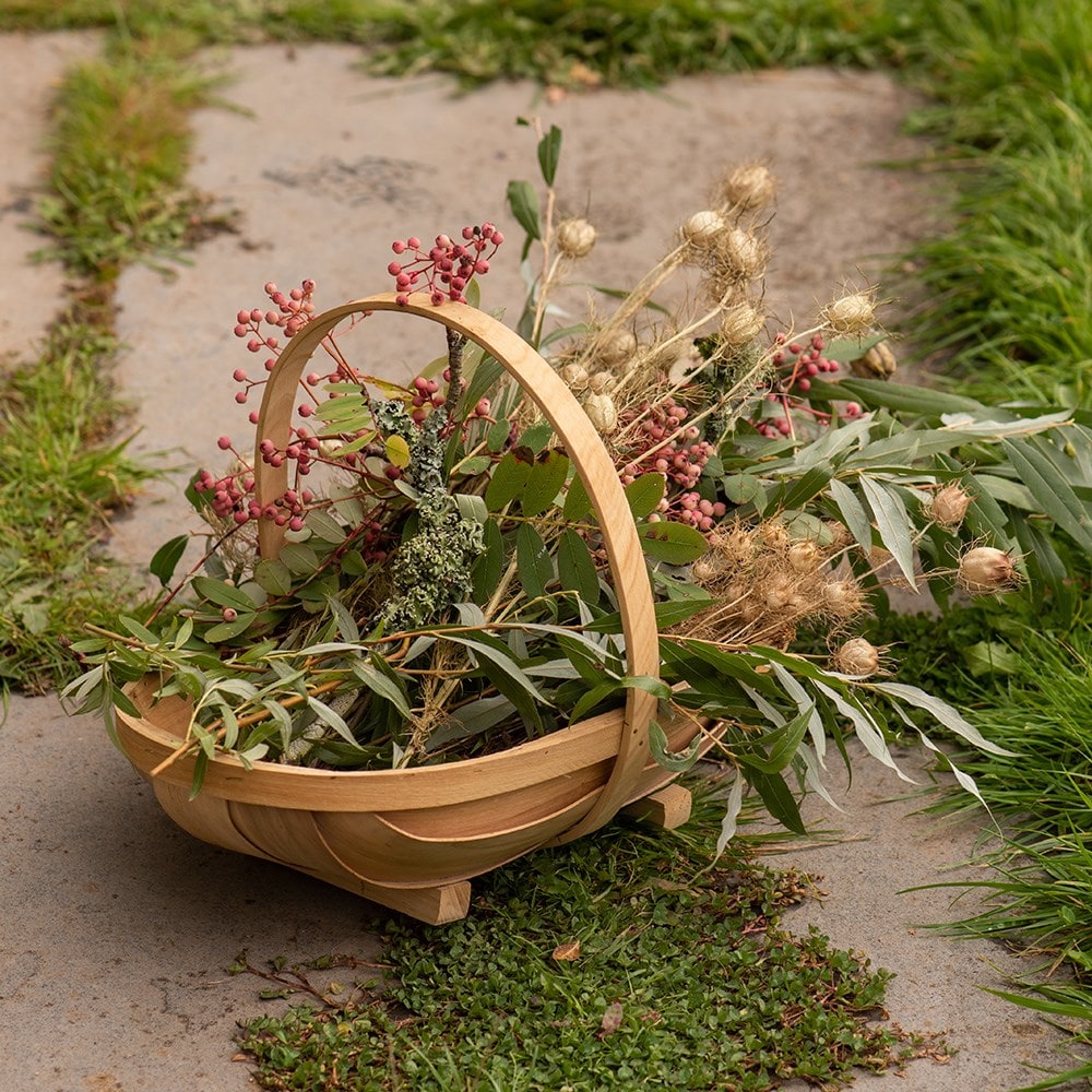 Wooden garden trug