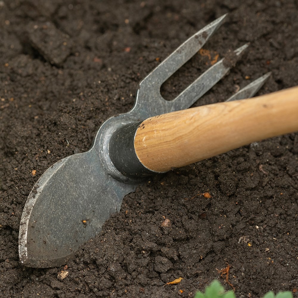 DeWit 3 prong digging mattock