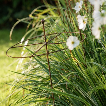 Dahlia circular plant support - rust 