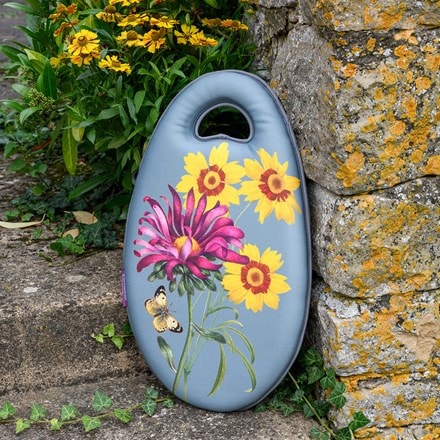 RHS Burgon and Ball Kneelo® kneeler floral print - asteraceae