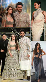 Ranveer-Alia shine at Manish Malhotra show, Deepika looks ethereal in saree