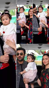 Alia Bhatt and Ranbir Kapoor step out with baby Raha: See pics