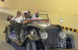 Maharashtra CM Eknath Shinde, Dy CMs Fadnavis and Pawar rode in vintage car with wrong registration number, record shows