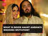 Anant Ambani-Radhika Merchant wedding invitation: What is inside it, check here