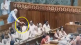 PM Modi offers water to Congress MPs shouting 'taanashahi nahi chalegi' in Lok Sabha: Watch viral video