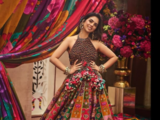 Isha Ambani dazzles in custom heart-embroidered lehenga at brother Anant Ambani's Haldi ceremony