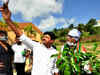 Amitabh Bachchan goes green, plants sapling at Ramoji Film City