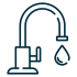 Home piping plumbing representing drain and supply lines and toilet