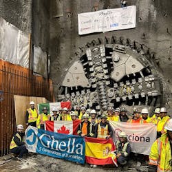 Phyllis, the second TBM excavating the twin tunnel Broadway Subway project, broke through at the future Mount Pleasant Station on March 18, 2023.