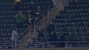 Stellar catch by young A's fan