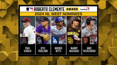 NL West nominees for the Roberto Clemente Award